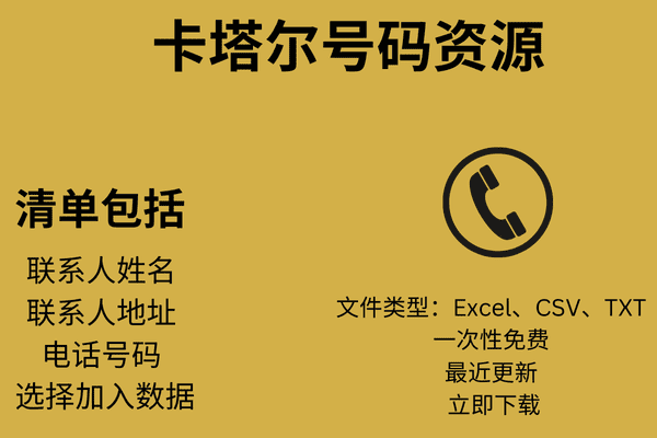 卡塔尔号码资源